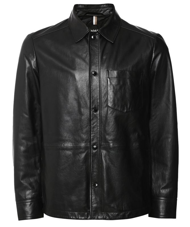 BOSS Leather MyShirt Overshirt