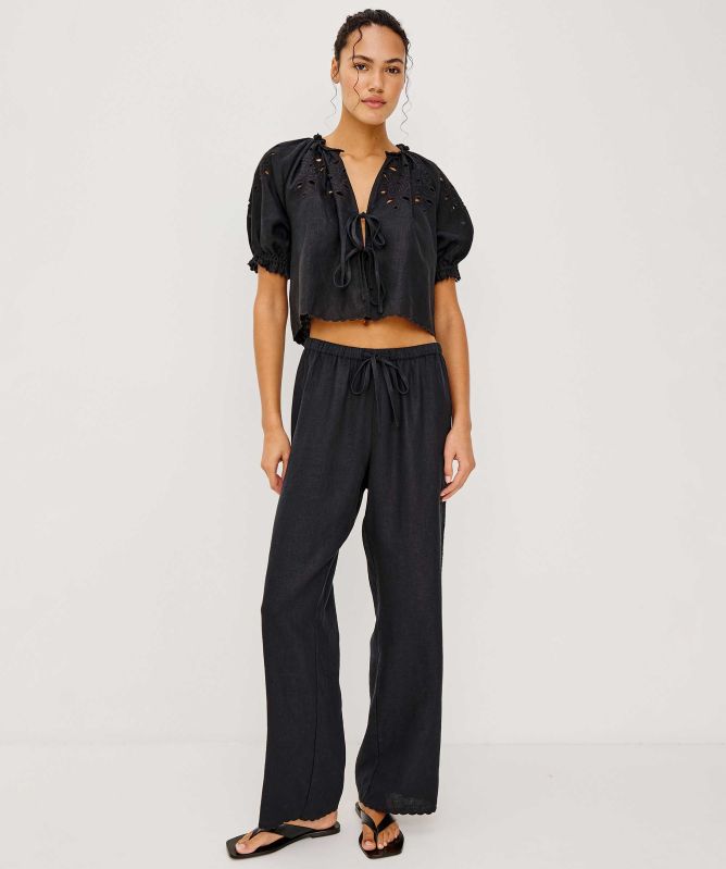 Rails Lizbeth Tie-Front Top