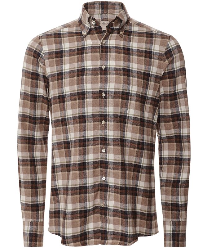 Stenstroms Slimline Flannel Check Shirt