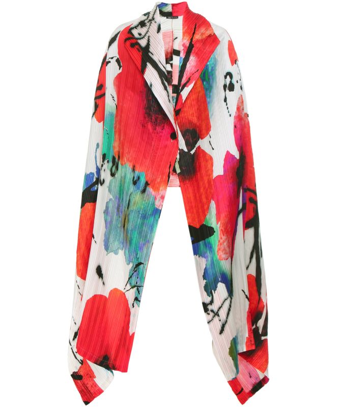 NU London Printed Crepe Shrug