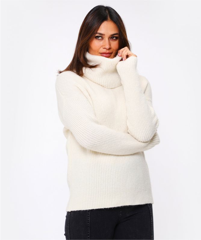 Annette Gortz Wool Blend Cowl Neck Sweater