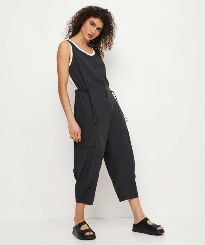Lurdes Bergada Modal Button Through Jumpsuit
