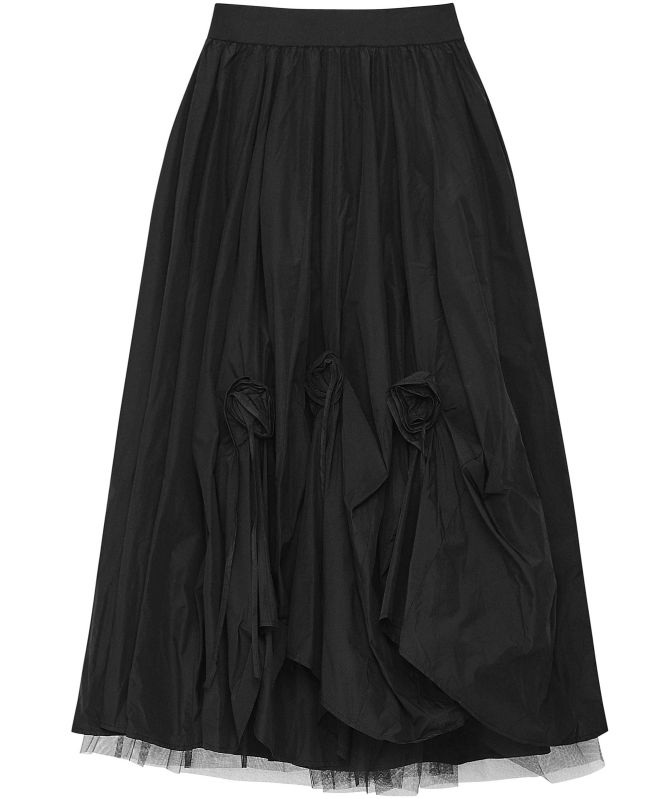 Bize Rose Taffeta Skirt