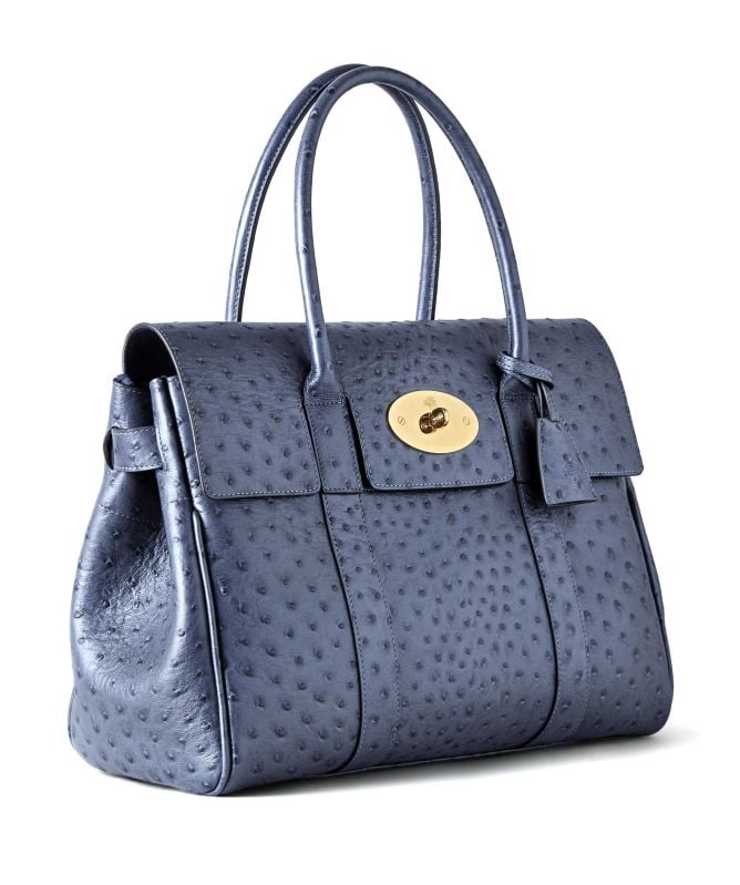 Mulberry Ostrich Bayswater Shoulder Bag
