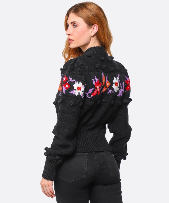 Hayley Menzies Genevieve Merino Intarsia Cardigan