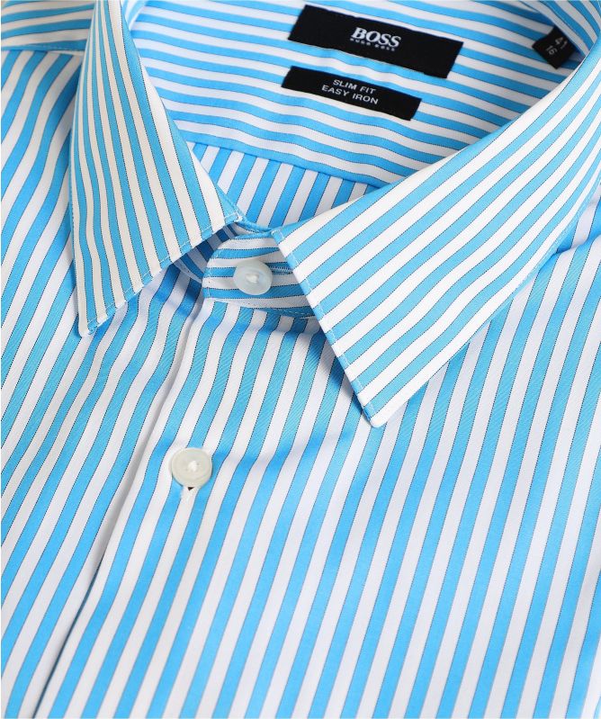BOSS Slim Fit Striped Isko Shirt