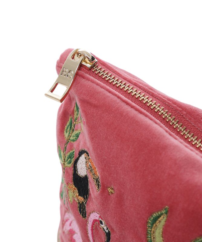 Elizabeth Scarlett Wild Zebra Palm Everyday Pouch