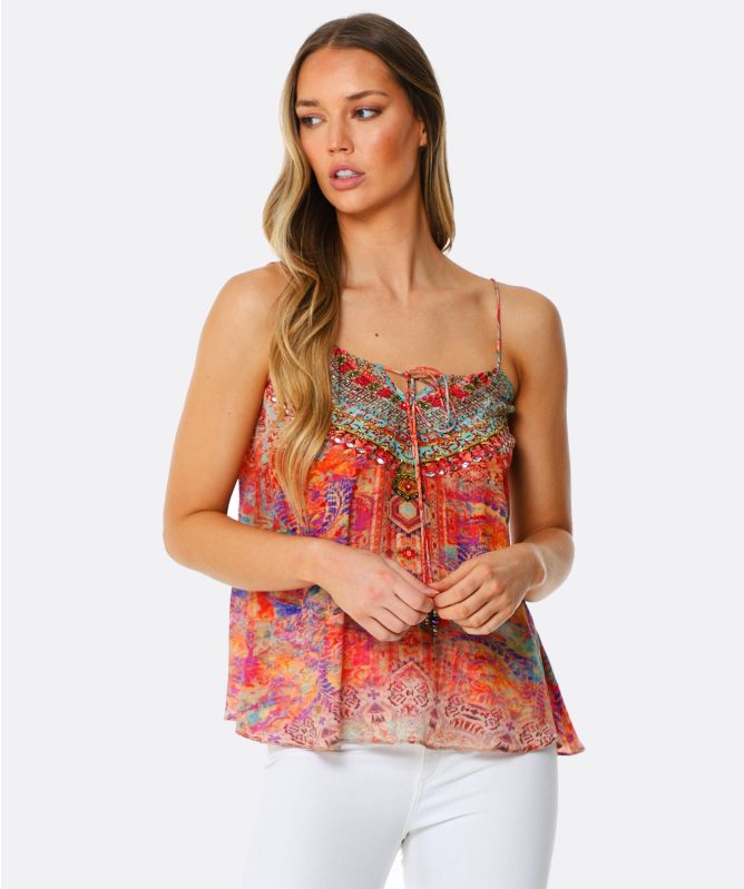 Inoa Modena Silk Shoe String Cami