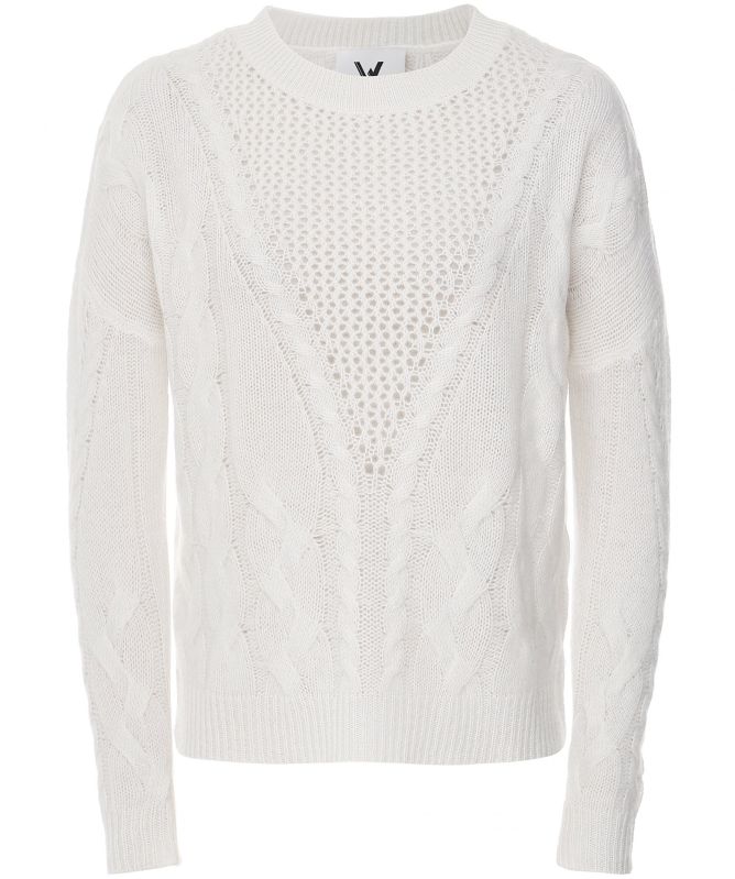 Van Kukil Virginia Cashmere Cable Knit Sweater