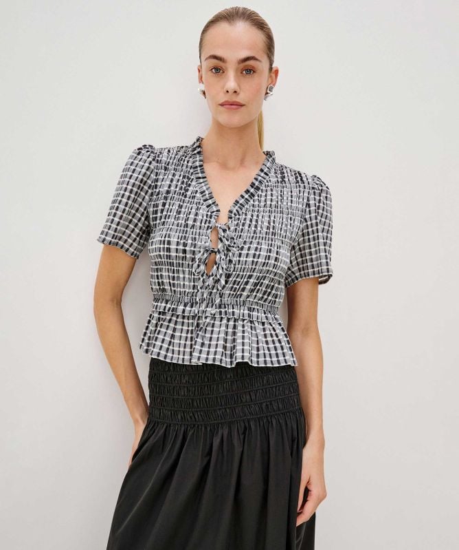 Rails Portia Seersucker Top