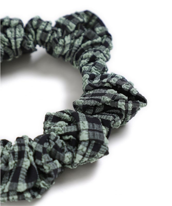 GANNI Seersucker Scrunchie
