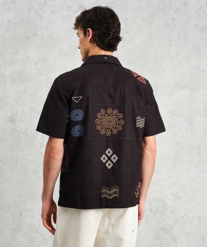 Wax London Doodle Embroidered Didcot Shirt