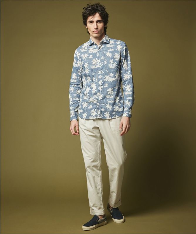 Hartford Surf Print Paul Shirt