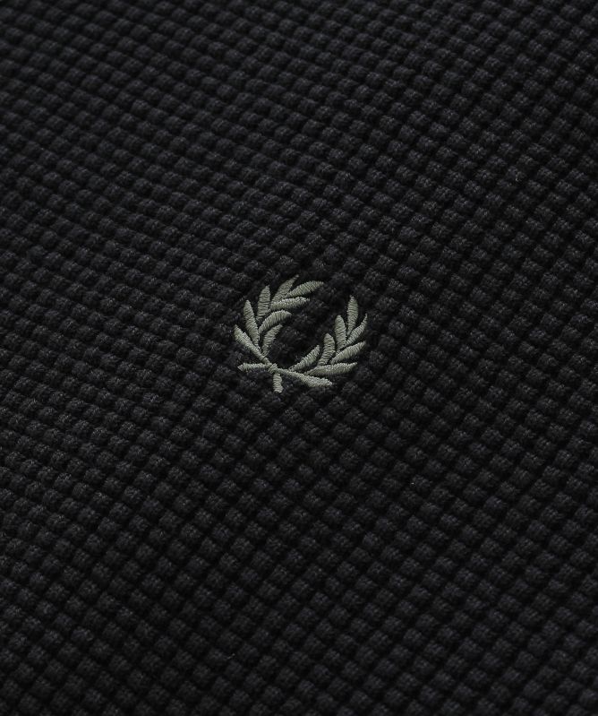 Fred Perry Waffle Stitch Half Zipper Sweater