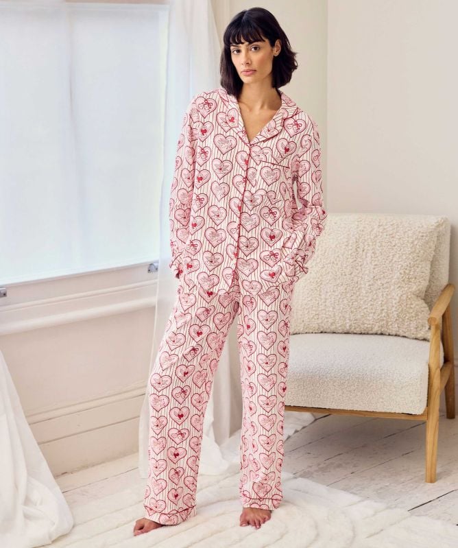 Chelsea Peers Cupid Heart Long Pajamas