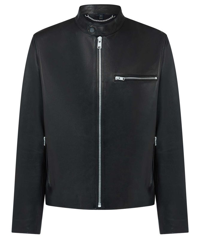 Belstaff Leather Track Racer Jacket