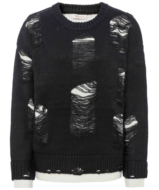 Thanny Distressed Contrast Jumper