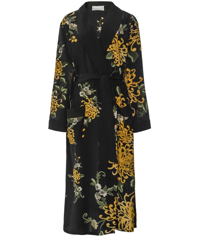 One Hundred Stars Chrysanthemum Crepe Gown