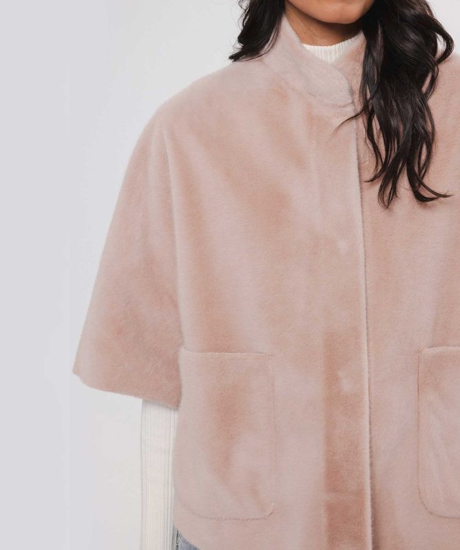 Rino and Pelle Dewi Faux Fur Cape