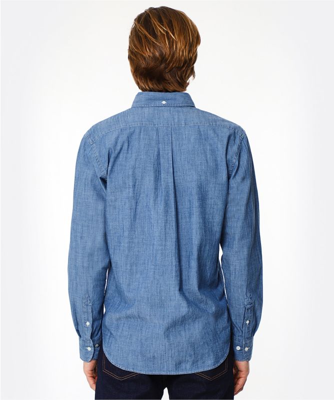 Hartford Regular Fit Chambray Pitt Shirt