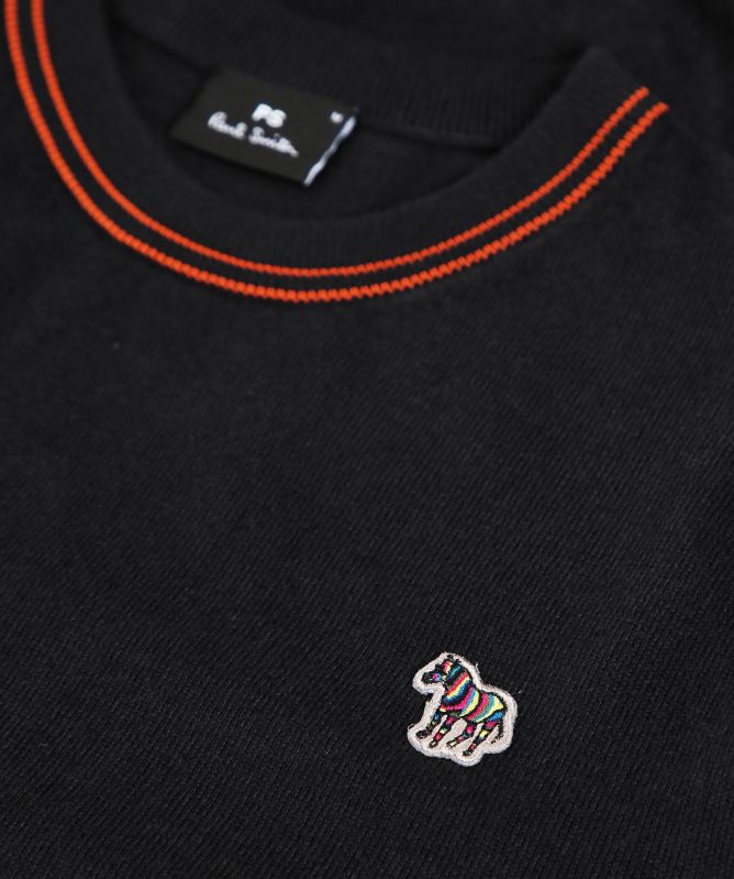 Paul Smith Merino Crew Neck Zebra Sweater