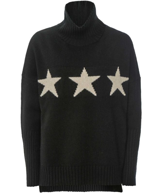 Eddy and Ivy Cashmere Merino Star Roll Neck Jumper
