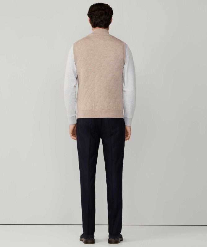 Hackett Quilted Knit Gilet