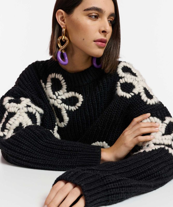 Essentiel Antwerp Eschew Floral Embroidered Jumper | Jules B