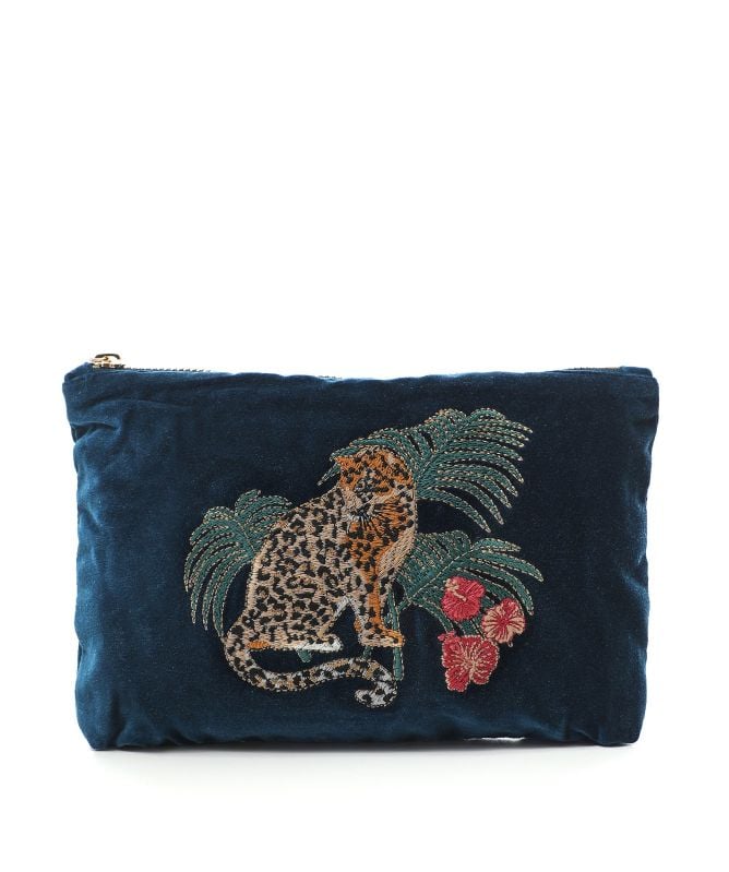 Elizabeth Scarlett Jungle Jaguar Mini Pouch