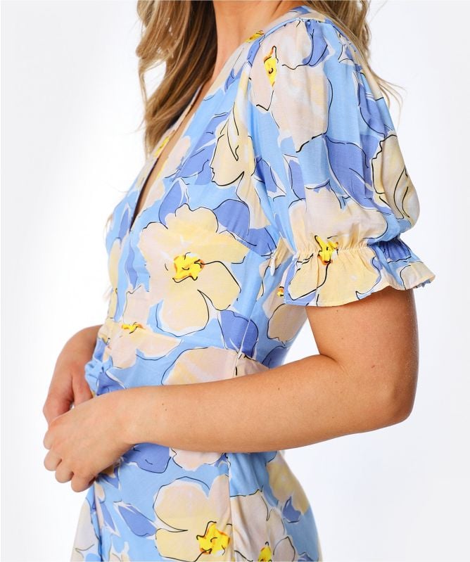 RIXO Ariel Azelea Bloom Midi Dress