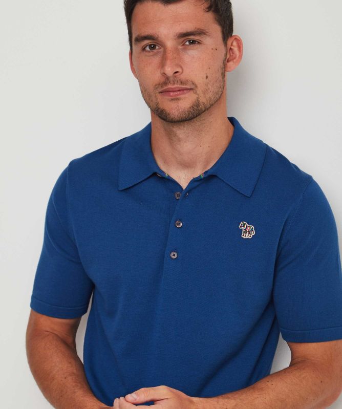 Paul Smith Knitted Zebra Polo Shirt
