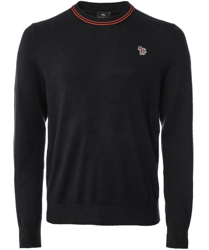 Paul Smith Merino Crew Neck Zebra Sweater