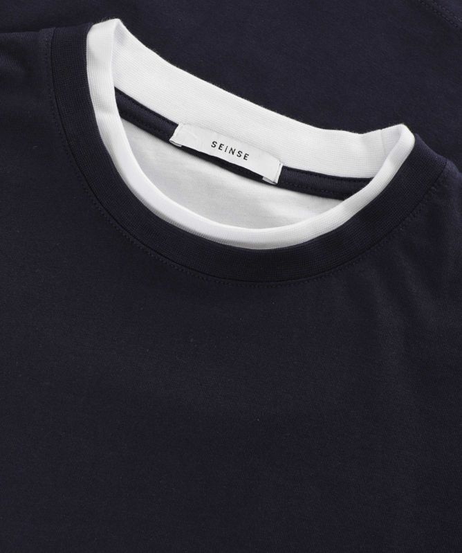 Seinse Contrast Trim Crew T-Shirt