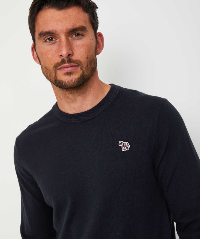 Paul Smith Crew Neck Zebra Jumper