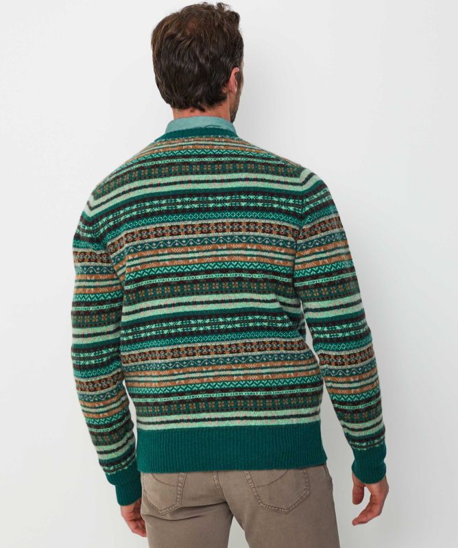 Jules B Lambswool Crew Fair Isle Jumper
