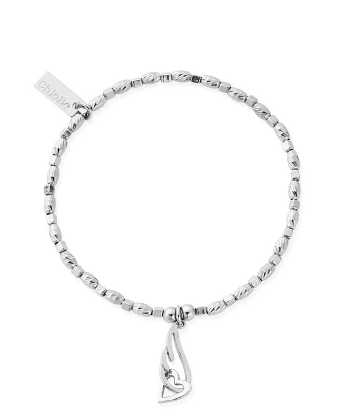 ChloBo Soul Glow Heart & Angel Wing Bracelet