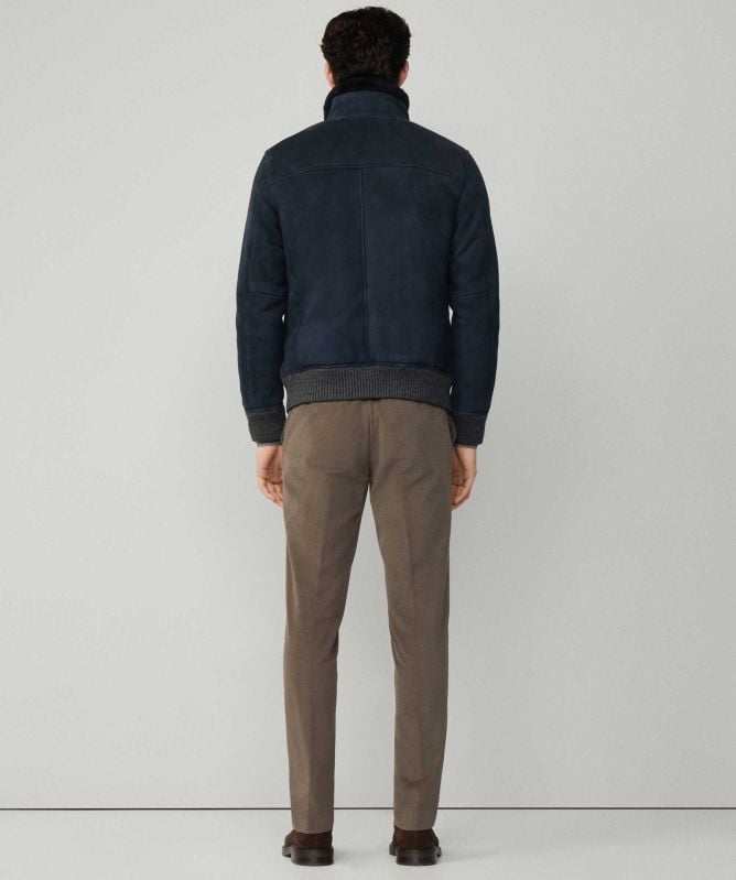 Hackett Shearling Bomber Jacket