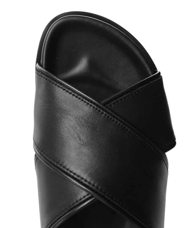 Hackett Leather Mikonos Crossover Sandals