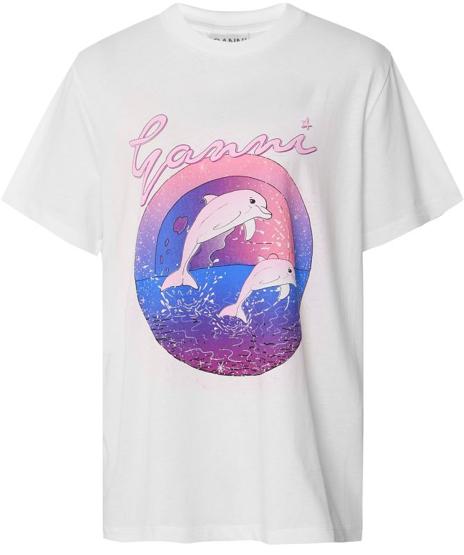 GANNI Relaxed Dolphin T-Shirt