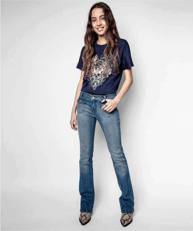 Zadig and Voltaire Compo Skull Strass T-Shirt