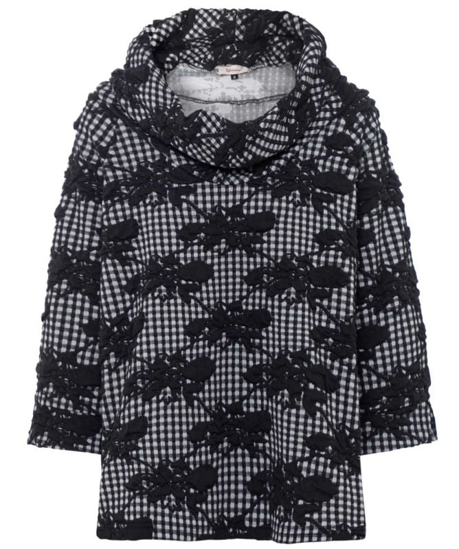 Thanny Gingham Appliqué Top