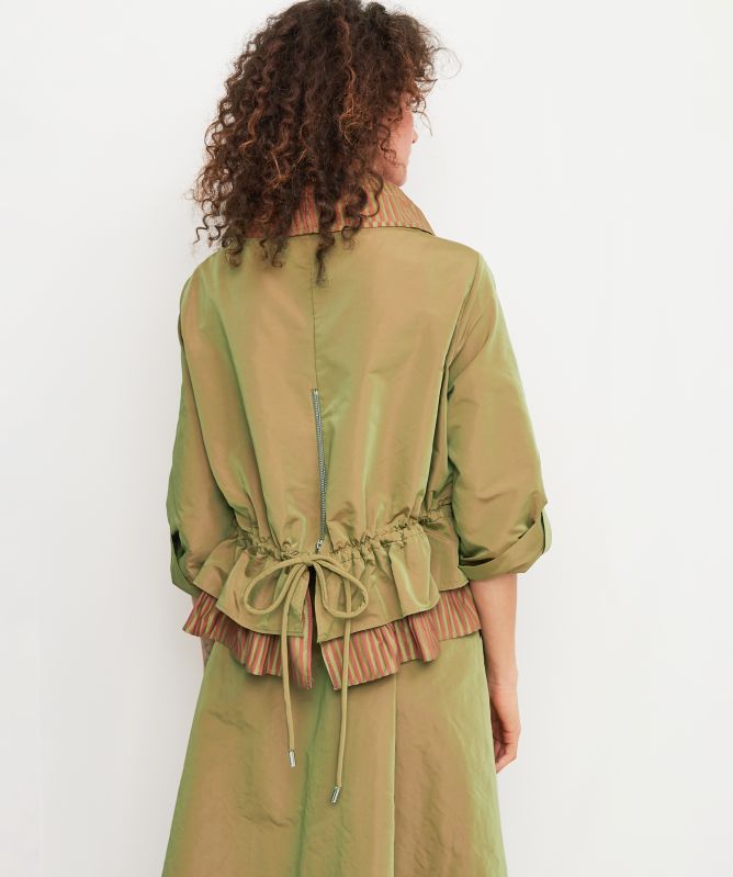Bize Pleated Zip Back Jacket