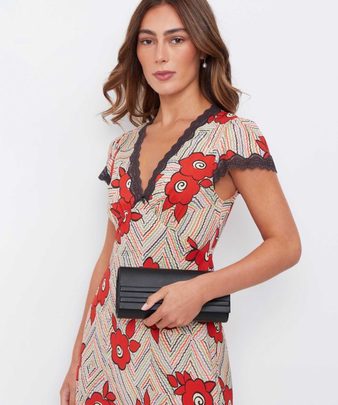 RIXO Clarice Midi Dress