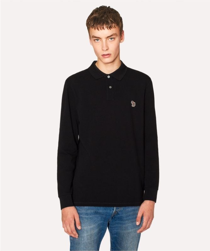Paul Smith Long Sleeve Zebra Polo