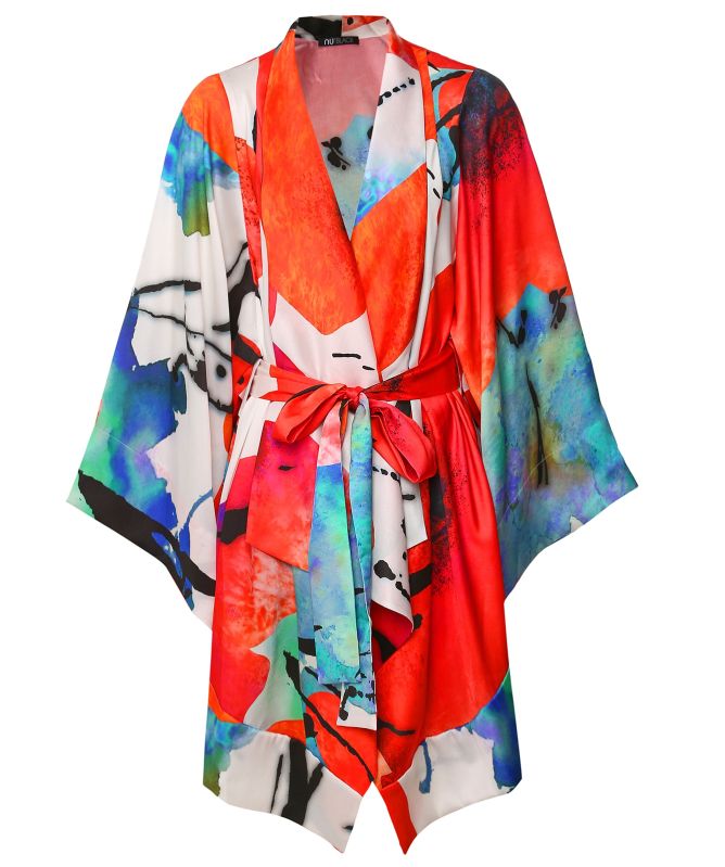 NU London Printed Kimono