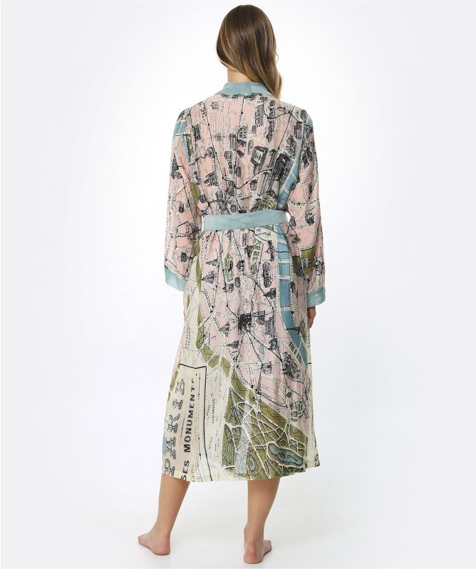 One Hundred Stars Paris Map Full Length Gown