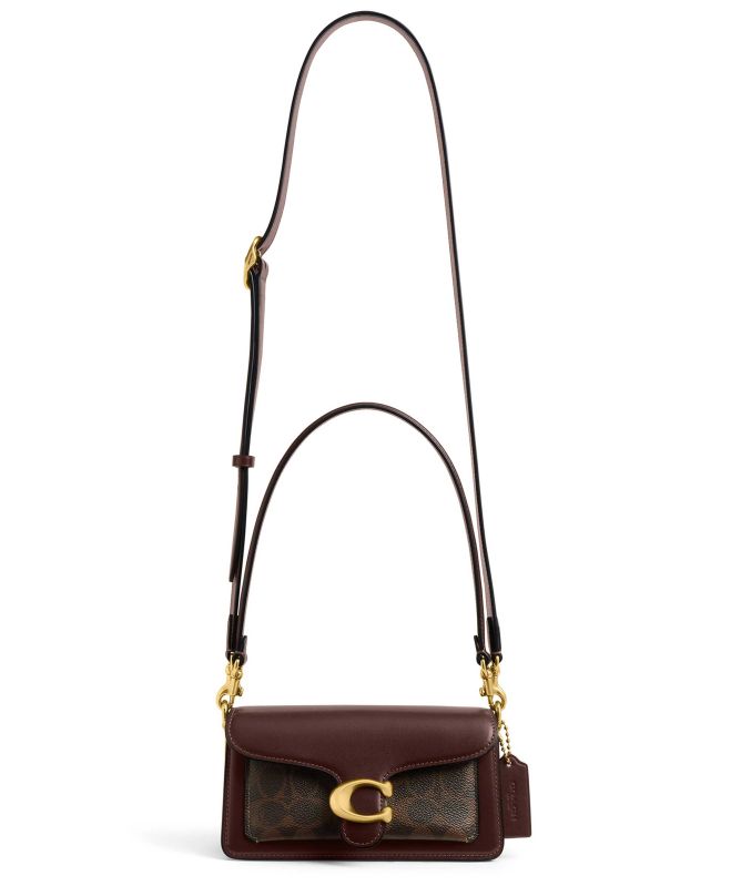 Coach Tabby Signature Canvas Shoulder Bag 20