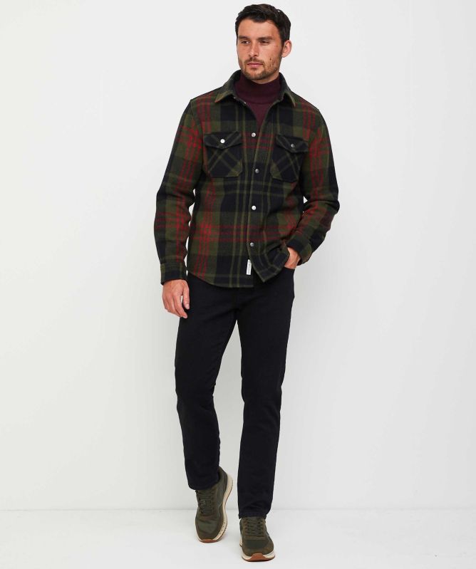 Woolrich Alaskan Melton Check Overshirt
