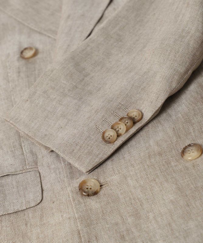Sand Star Double-Breasted Jacket