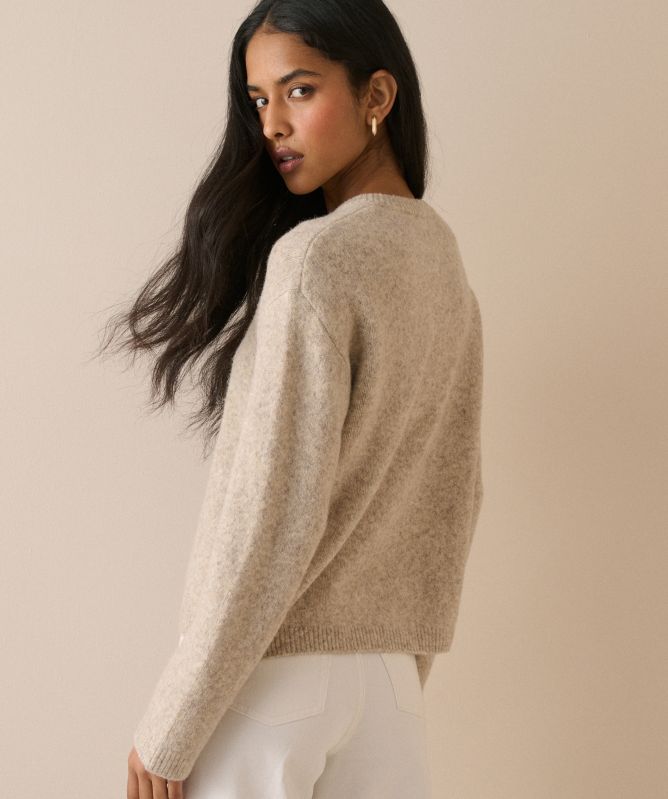 Nobody's Child Relaxed Fit Henley Sweater